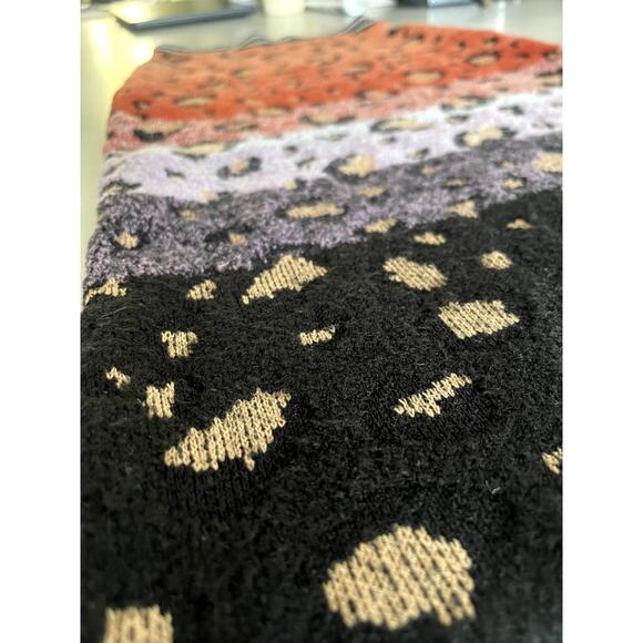 Maeve Anthropologie Sz XS Sweater Pencil Skirt Leopard Stretch Bodycon Boho - Picture 5 of 10